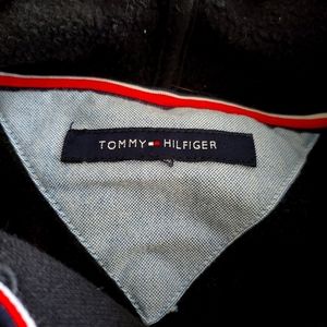 Tommy Hilfiger plain XL black hoodie